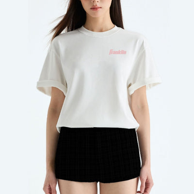 Franklin Shirt 100% Cotton Unisex White Lifestyle Oversized Tee