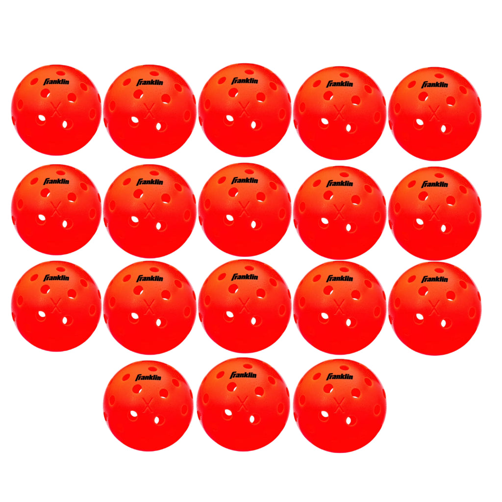 Franklin Sports X-40 Ember Outdoor Pickleballs 40 Holes with Logo