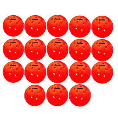 Franklin Sports X-40 Ember Outdoor Pickleballs 40 Holes with Logo