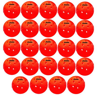Franklin Sports X-40 Ember Outdoor Pickleballs 40 Holes with Logo