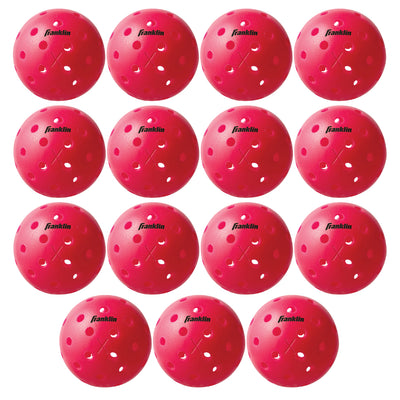 Franklin Sports X-40 Pink Outdoor Pickleballs 40 Holes with Logo