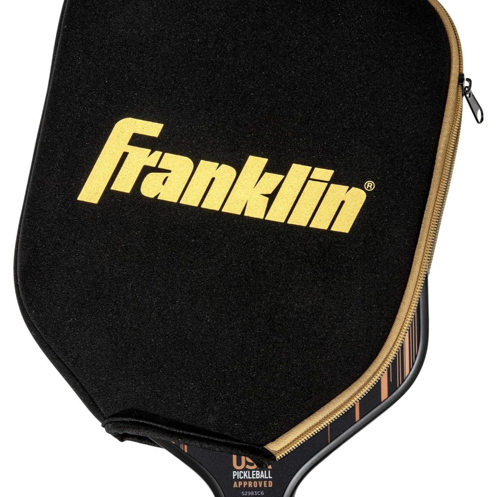 Franklin Pickleball Paddle Cover - Protective Padded Cover with Fence Hook - Universal Size Paddle Case