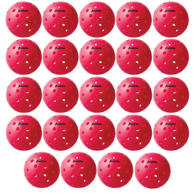 Franklin Sports X-40 Pink Outdoor Pickleballs 40 Holes with Logo