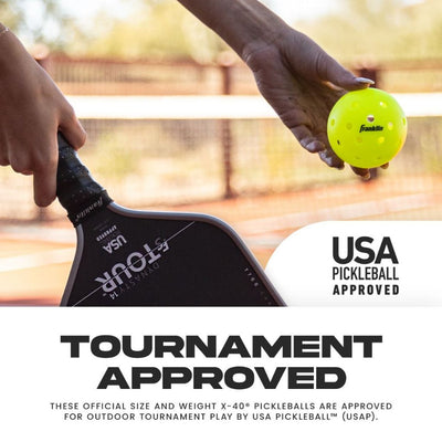 Franklin X-40 Pickleballs 6 Balls Neon Pack Mixed Colours