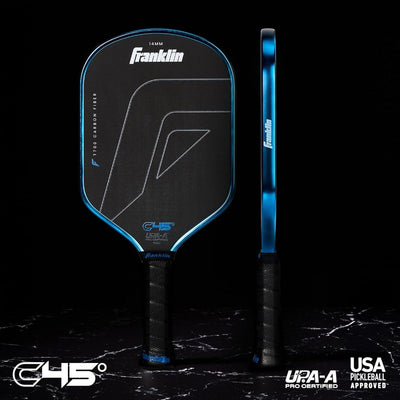 Franklin C45° Hybrid Carbon Fiber Pickleball Paddle - Blue (14mm)