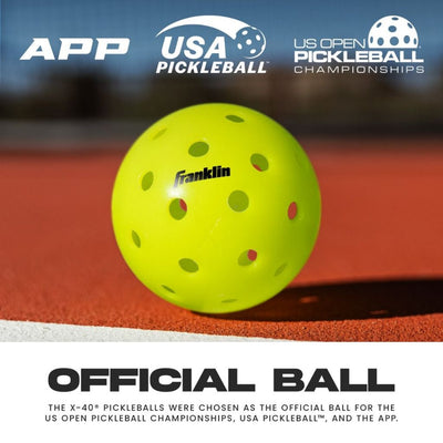 Franklin X-40 Pickleballs 6 Balls Neon Pack Mixed Colours