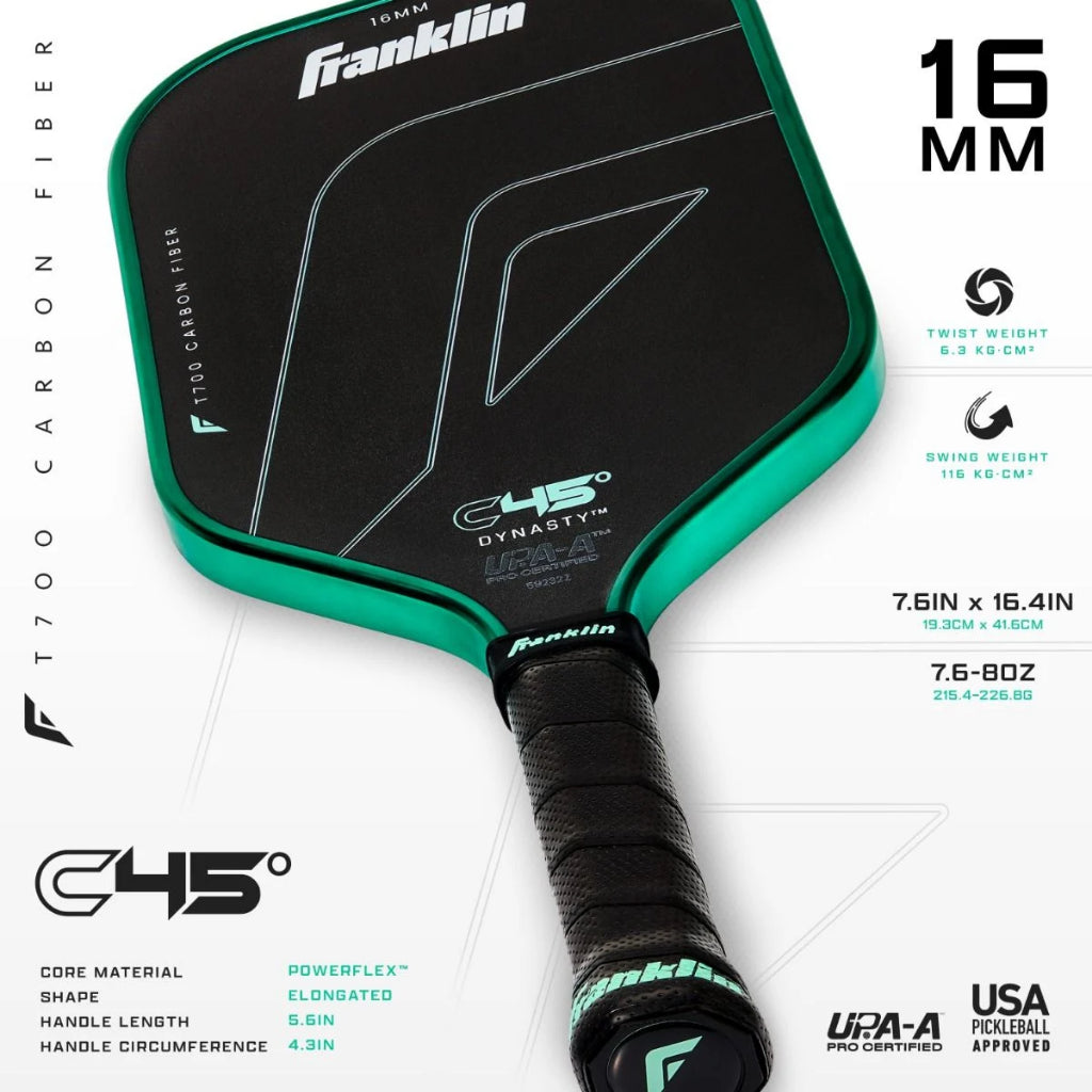 Franklin C45° Dynasty Carbon Fiber Pickleball Paddle