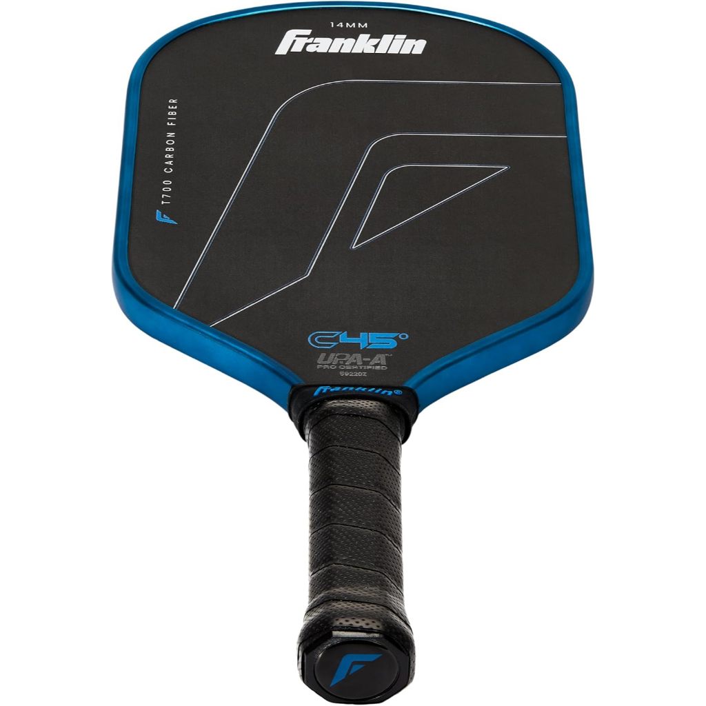Franklin C45° Hybrid Carbon Fiber Pickleball Paddle - Blue (14mm)