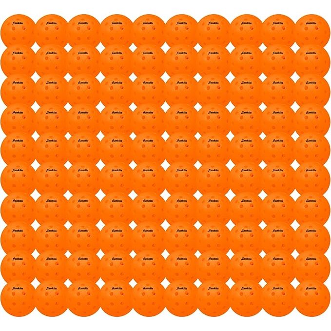 Franklin Sports 100 Balls Box X-40 Outdoor Pickleballs 40 Holes with Logo