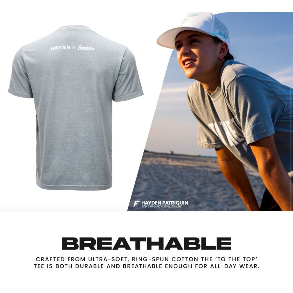 Franklin Hayden Patriquin T-shirt Series 100% Cotton Unisex Grey Lifestyle Tee