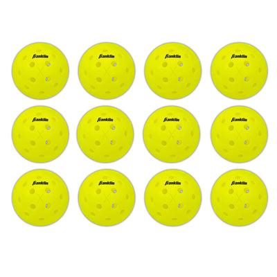 Franklin Sports X-40 Outdoor Pickleballs 40 Holes with Logo