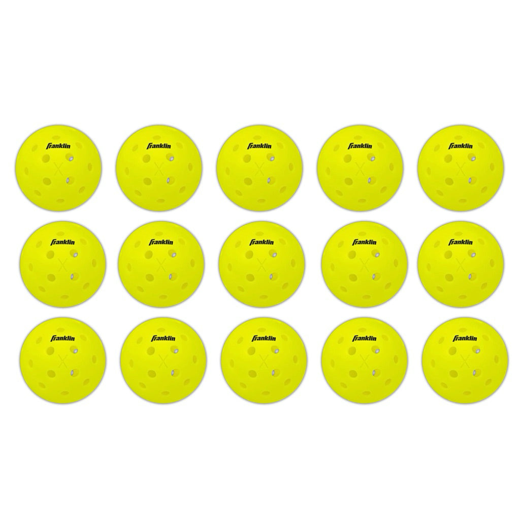 Franklin Sports X-40 Outdoor Pickleballs 40 Holes with Logo