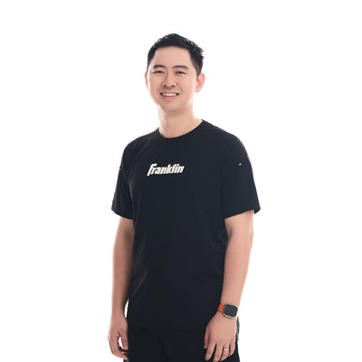 Franklin Performance Wear Sportswear Black Shirt 100% Polyester