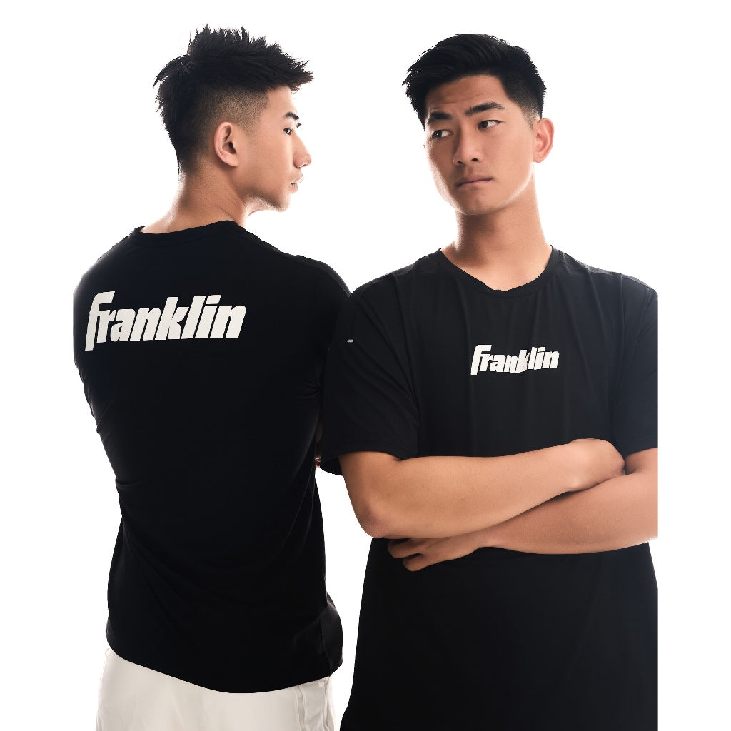 Franklin Performance Wear Sportswear Black Shirt 100% Polyester