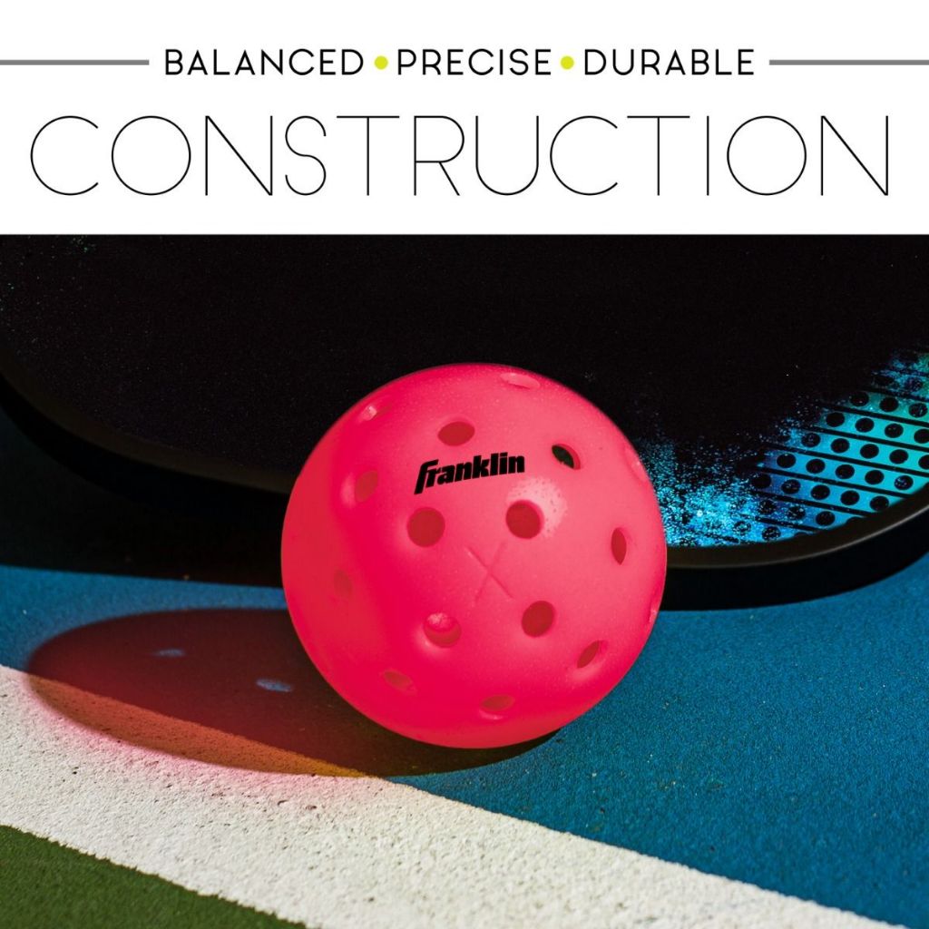 Franklin X-40 Pickleballs Pink 3-Balls Tube