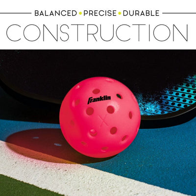 Franklin X-40 Pickleballs Pink 3-Balls Tube