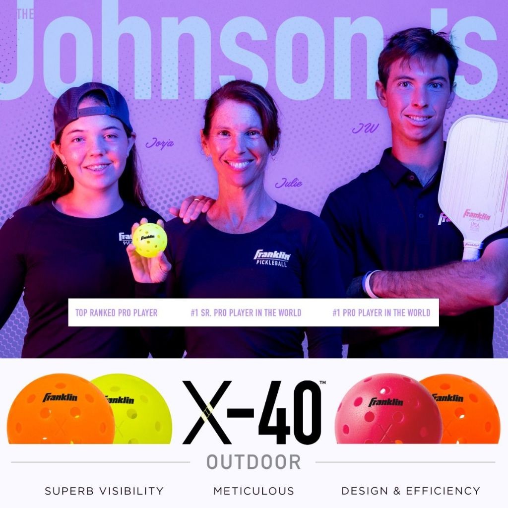 Franklin X-40 Pickleballs Ember 3-Balls Tube