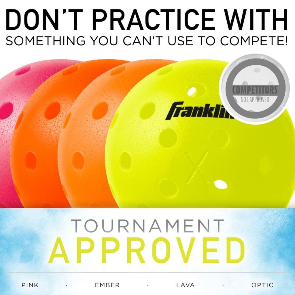 Franklin X-40 Pickleballs Ember 3-Balls Tube