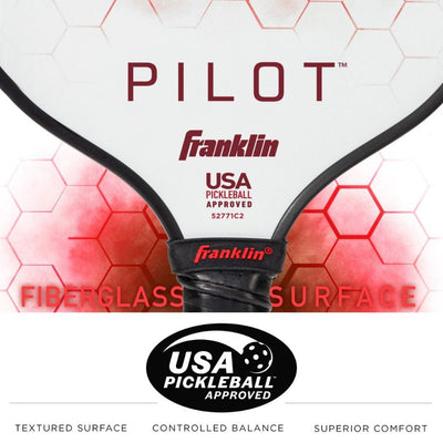 Franklin Pickleball Beginner Set Pilot 2 Player Paddle and Ball Set Pickleball Newbie Set