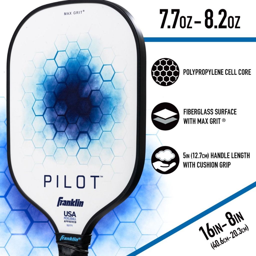 Franklin Pickleball Beginner Set Pilot 2 Player Paddle and Ball Set Pickleball Newbie Set