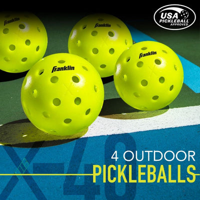 Franklin Pickleball Beginner Set Pilot 2 Player Paddle and Ball Set Pickleball Newbie Set