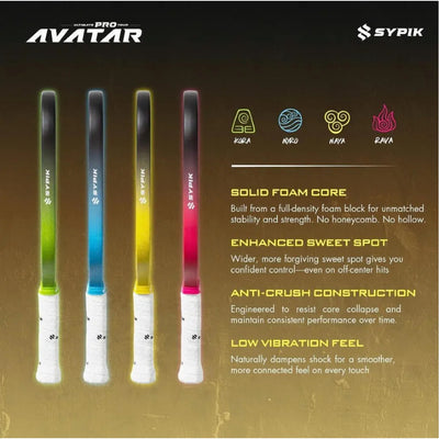 Sypik Avatar Ultimate Pro Tour Pickleball Paddle 16mm
