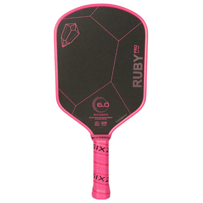 Six Zero Ruby Pro Pickleball Paddle - Red / Rubine (14mm)