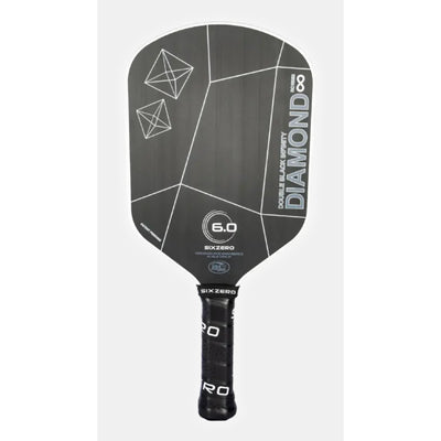 Six Zero Infinity Borderless Double Black Diamond Control 16mm pickleball racket
