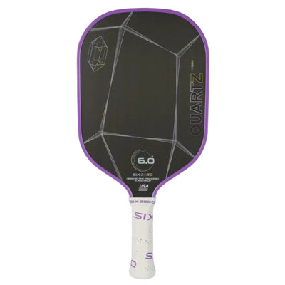 Six Zero Quartz Pickleball Paddle - Prasiolite / Citrine / Amethyst / Smoky / Rose / Crystal (15mm)