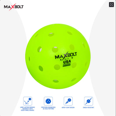 Maxbolt M77 Green Pickleball Ball 3-in-1