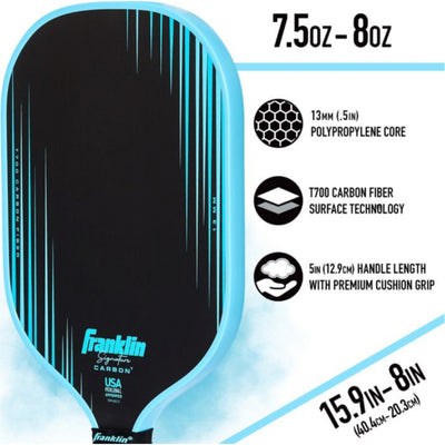 Franklin Signature Carbon Pickleball Paddle Widebody