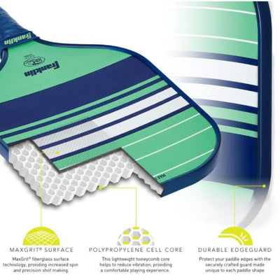 Franklin Beginner Pickleball Paddle Nash Lifestyle Pickleball Paddle Mint Color