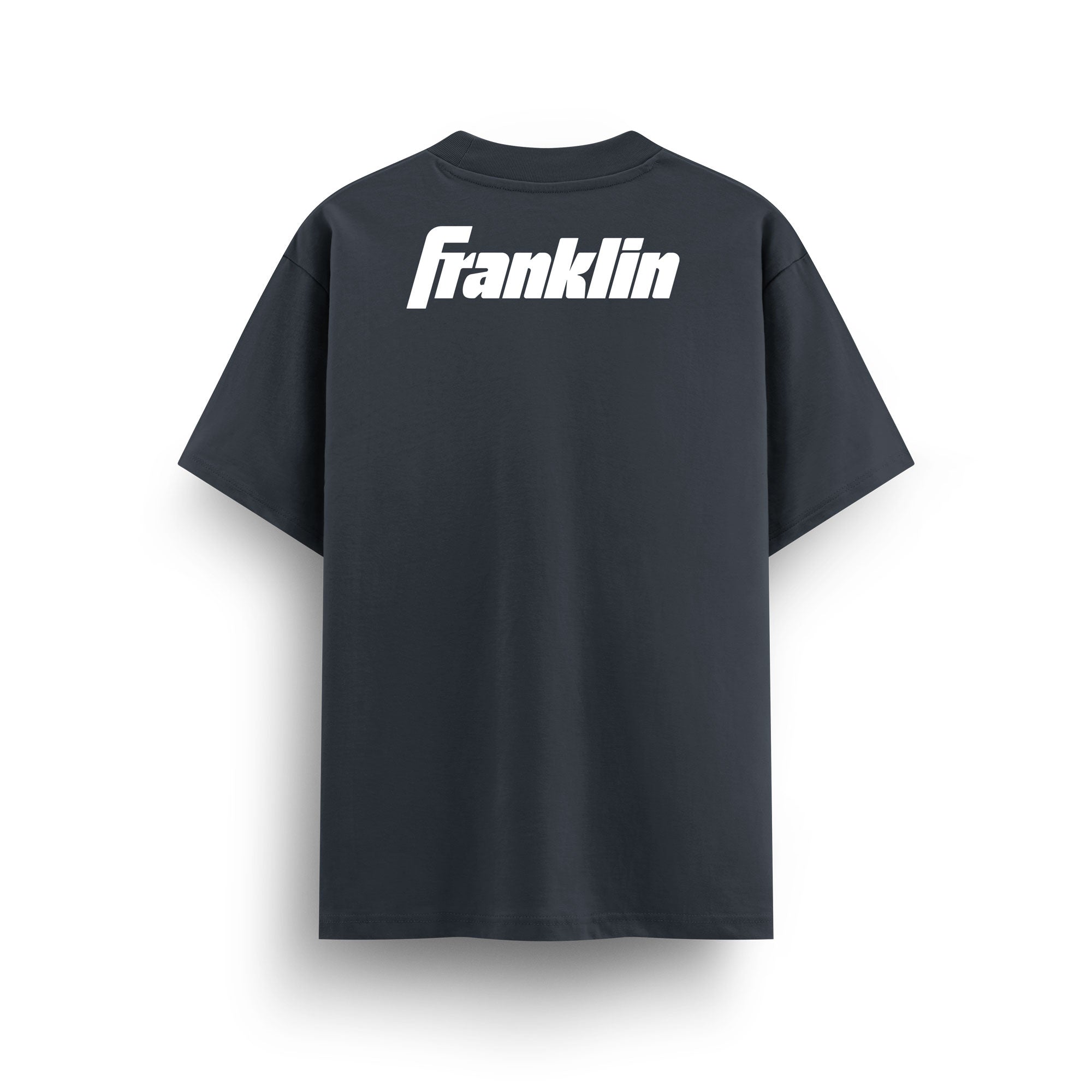 Franklin Shirt 100% Cotton Unisex Lifestyle Oversized Tee (Navy/White)
