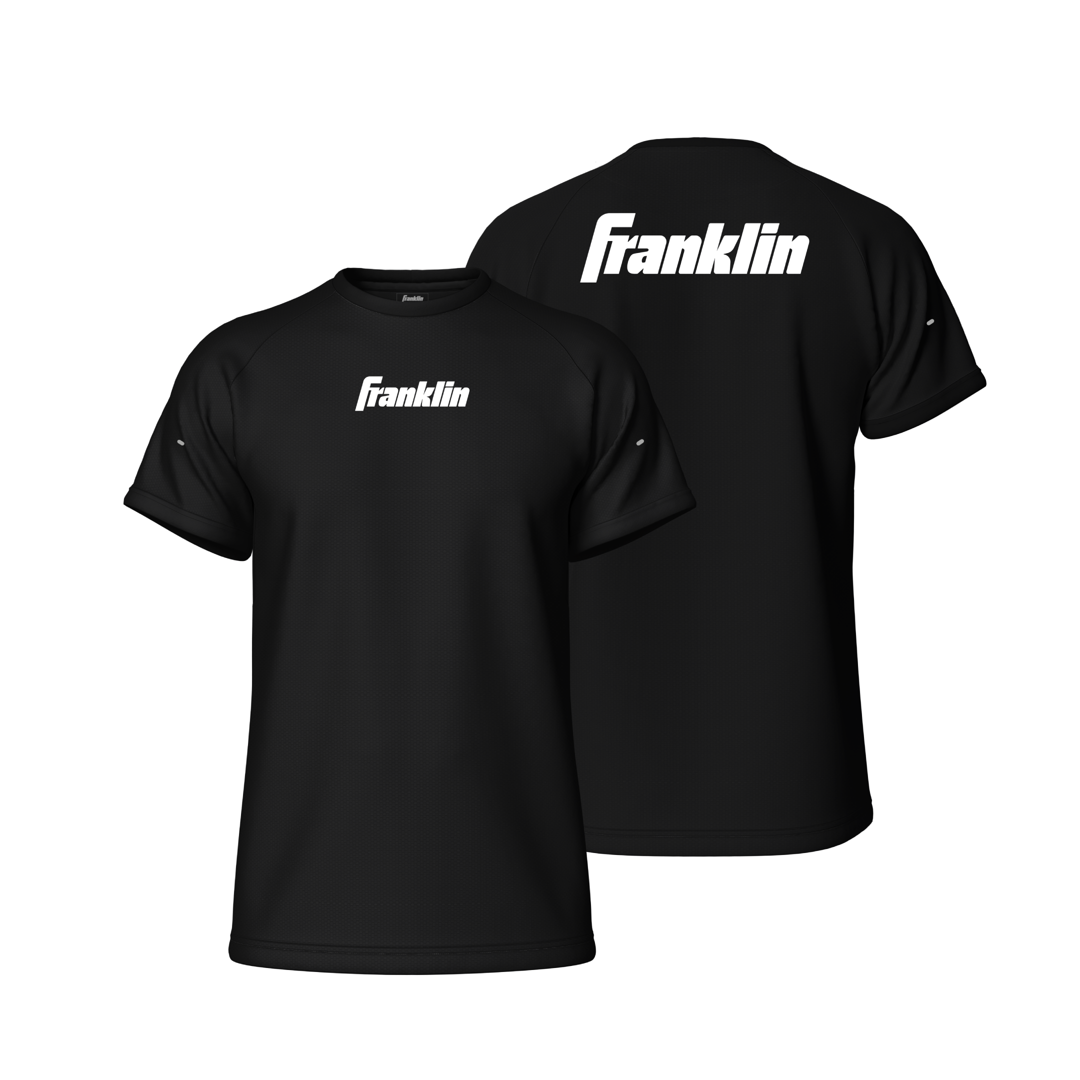 Franklin Performance Wear Sportswear Black Shirt 100% Polyester