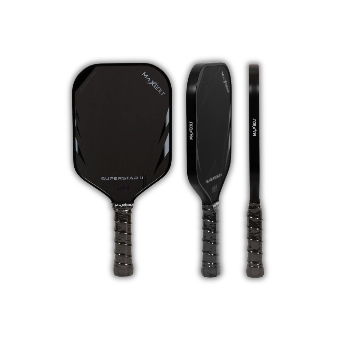 Maxbolt Superstar II Pickleball Paddle 16mm Black