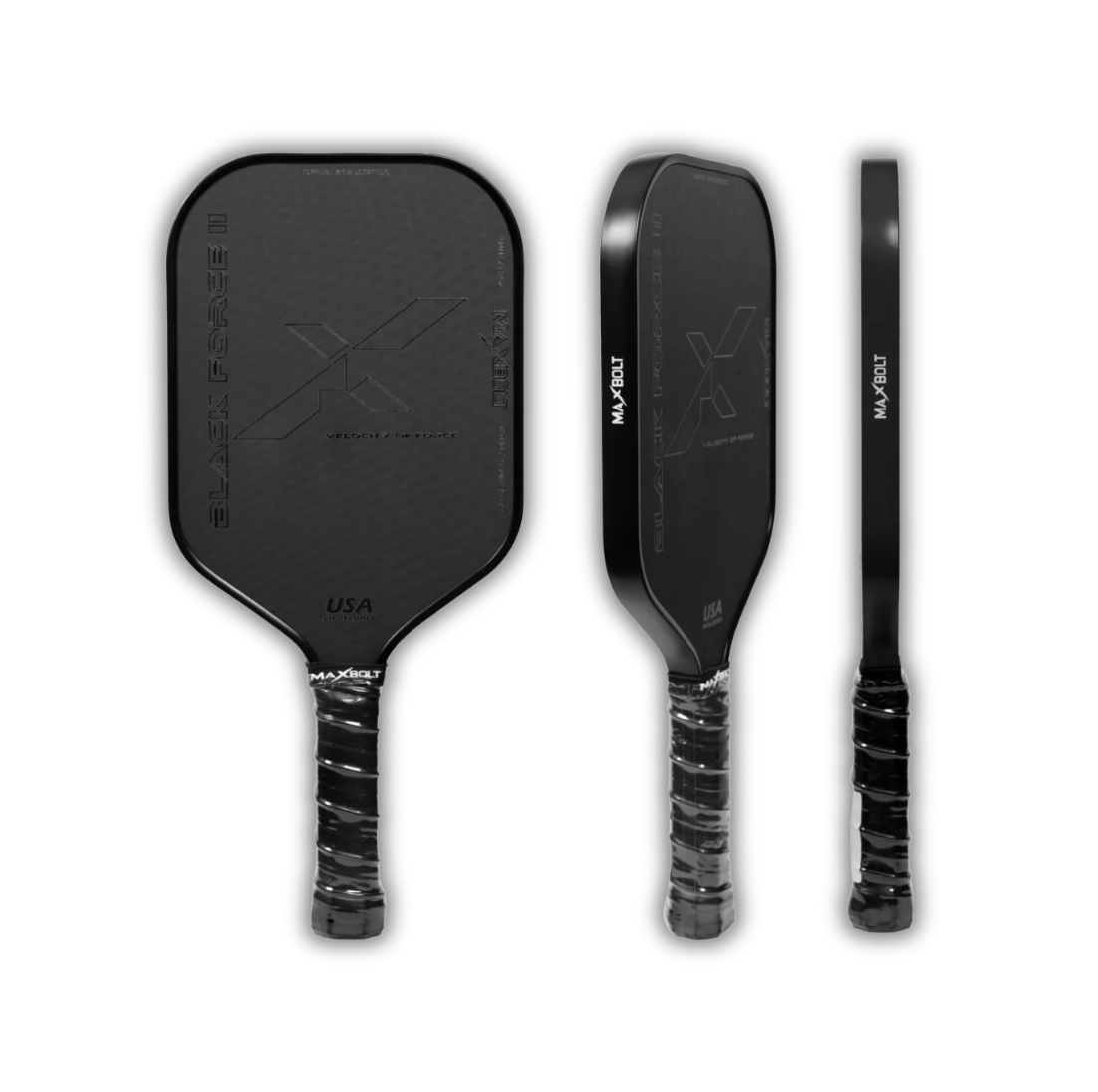Maxbolt Black Force II Black Limited Edition Pickleball Paddle