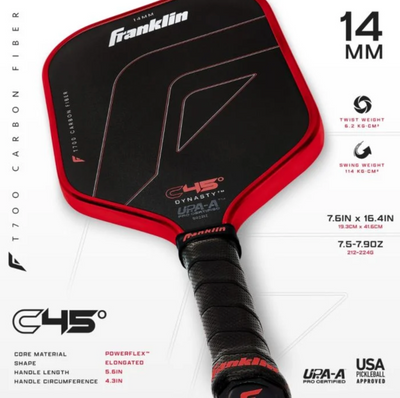 Franklin C45° Dynasty Carbon Fiber Pickleball Paddle