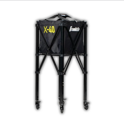 Franklin Portable Pickleball Trolley + Carry Bag - 100 Ball Pickleball Caddy + Travel Basket with Wheels
