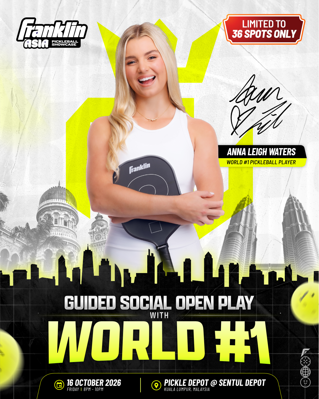 Guided Social Play with World No.1 Anna Leigh Waters | Franklin Pickleball Asia Pro Showcase