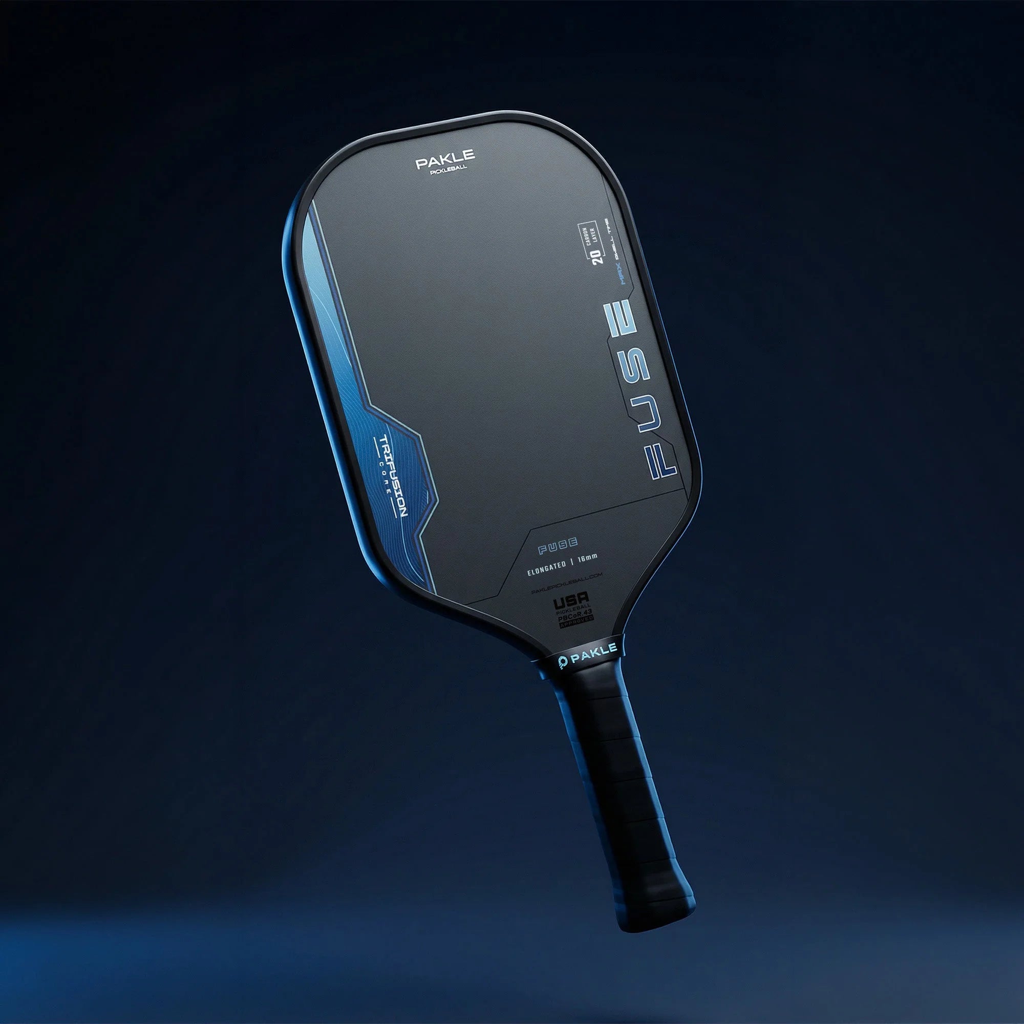 Pakle Fuse New Gen4.5 Pickleball Paddle - Elongated 16mm (Ember/ Ion/ Vanta)
