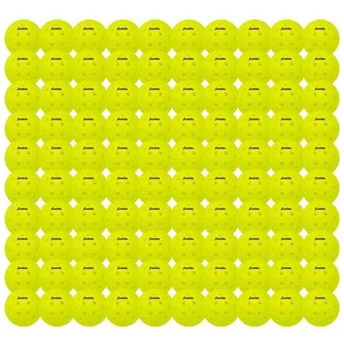 Franklin Sports 100 Balls Box X-40 Outdoor Pickleballs 40 Holes with Logo