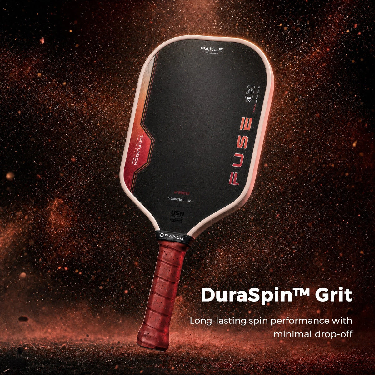 Pakle Fuse New Gen4.5 Pickleball Paddle - Elongated 16mm (Ember/ Ion/ Vanta)
